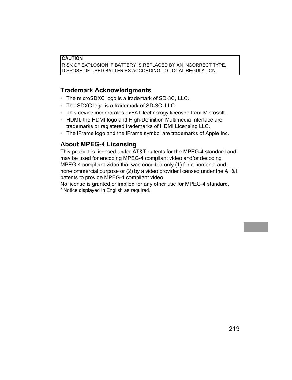 Canon 510 HS User Manual | Page 219 / 220