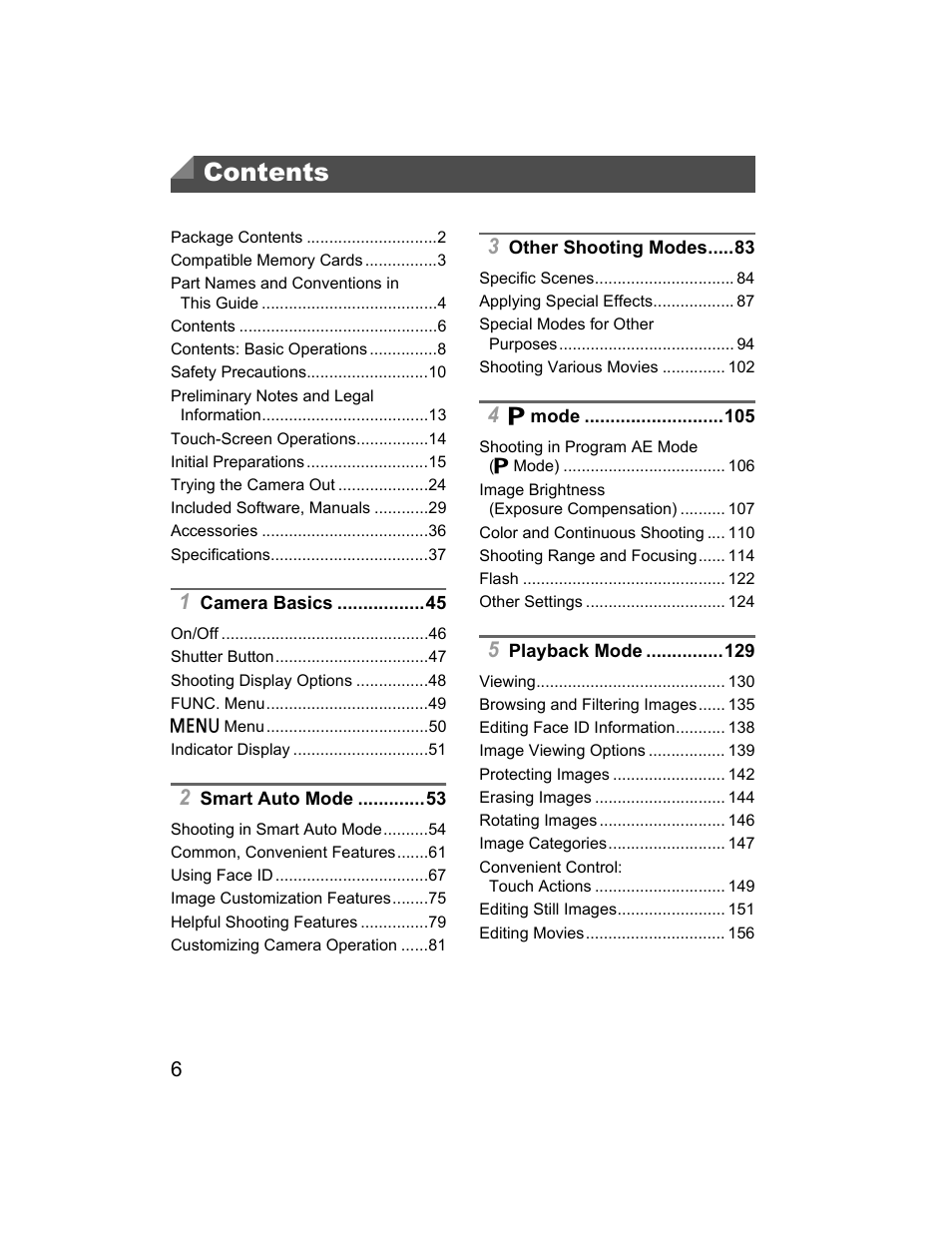 Canon 510 HS User Manual | Page 6 / 220