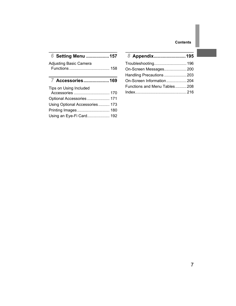 Canon 510 HS User Manual | Page 7 / 220