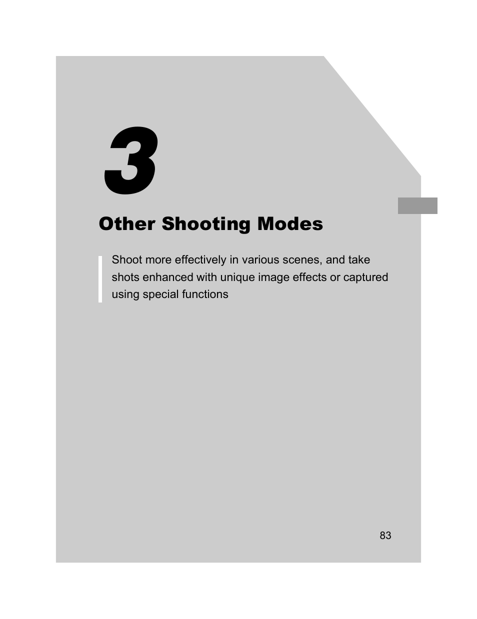3 other shooting modes, Other shooting modes | Canon 510 HS User Manual | Page 83 / 220