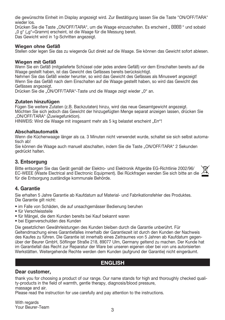 Beurer KS 32 User Manual | Page 3 / 16