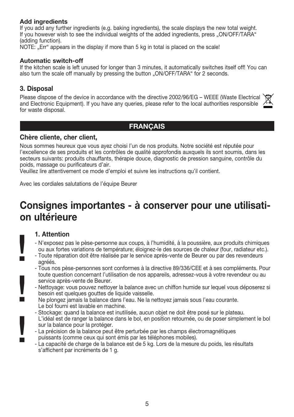 Beurer KS 32 User Manual | Page 5 / 16