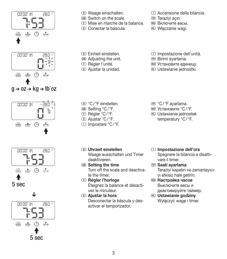 Ib`oz, 5 sec | Beurer KS 35 User Manual | Page 3 / 16