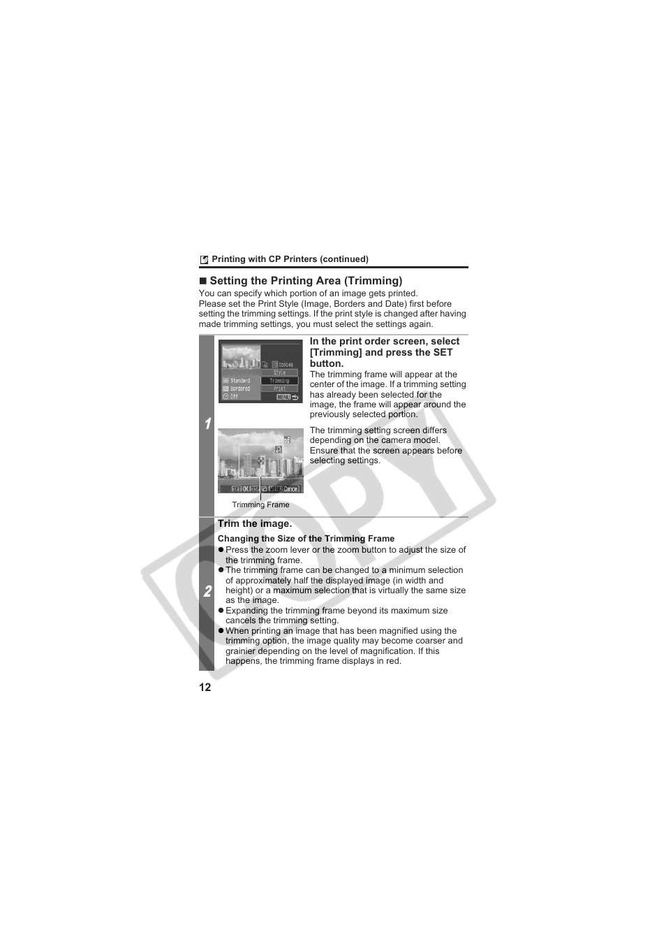 Canon CP-100 User Manual | Page 13 / 110