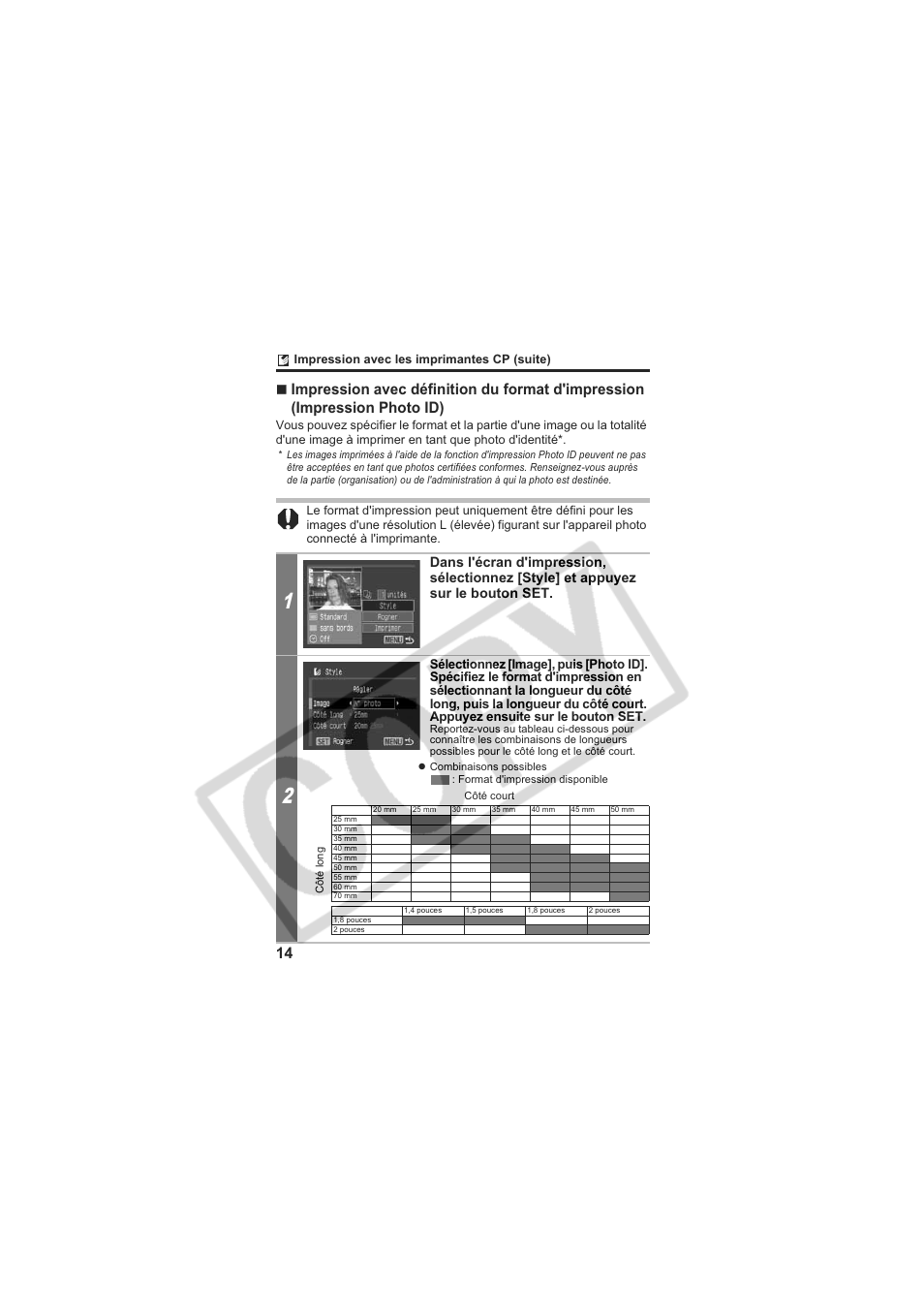 Canon CP-100 User Manual | Page 50 / 110