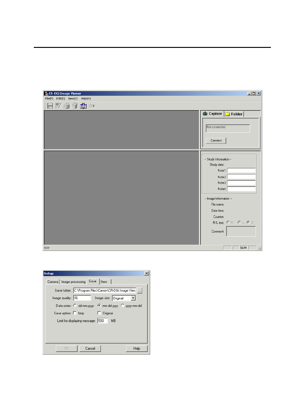 Preparation and basic operations | Canon CR-DGi User Manual | Page 8 / 32