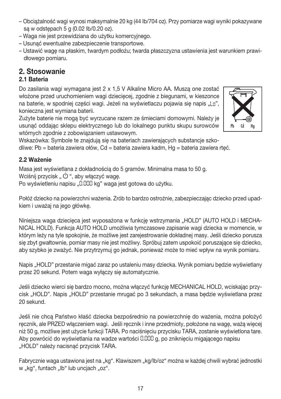 Stosowanie | Beurer BY 80 User Manual | Page 17 / 24