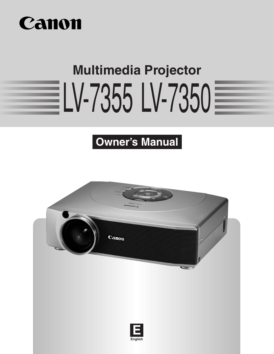 Canon LV-7355 LV-7350 User Manual | 48 pages