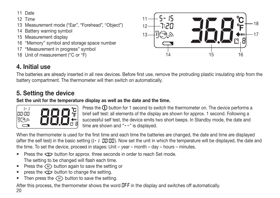 Beurer FT 65 User Manual | Page 20 / 112