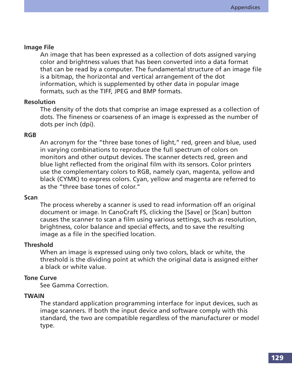 Canon FS 3.6 User Manual | Page 129 / 135