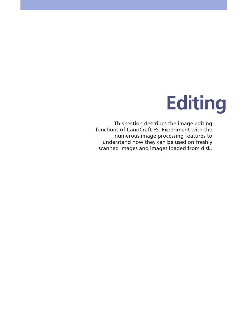Editing | Canon FS 3.6 User Manual | Page 84 / 135
