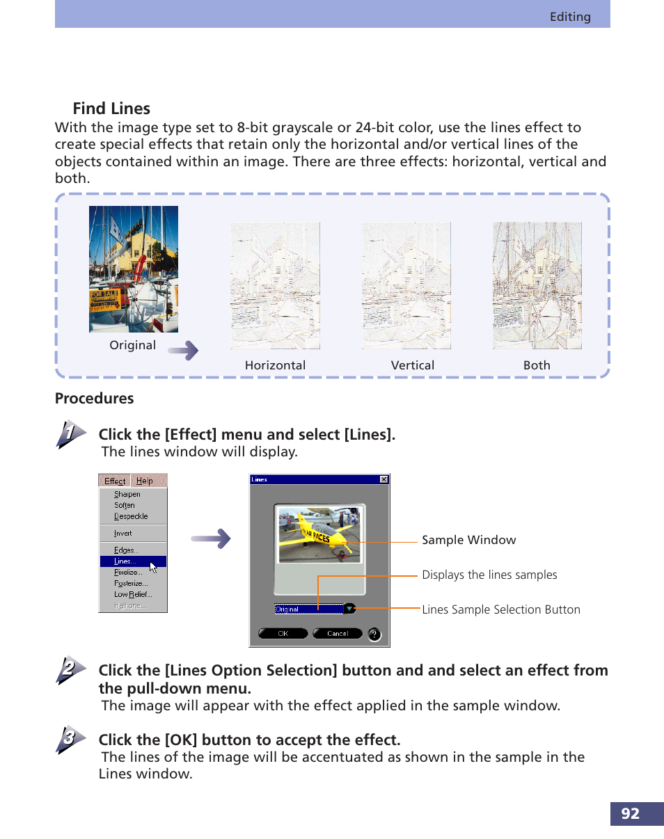 Find lines | Canon FS 3.6 User Manual | Page 92 / 135
