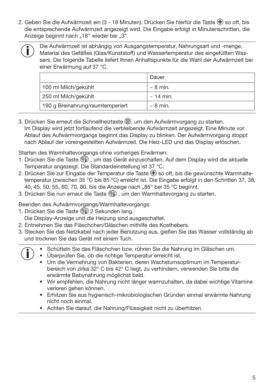 Beurer BY 52 User Manual | Page 5 / 48