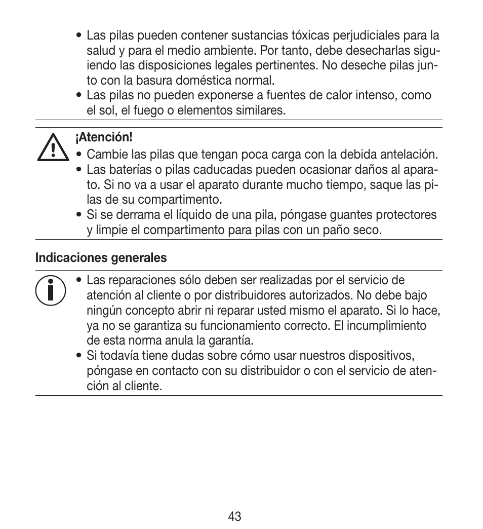 Beurer BY 33 User Manual | Page 43 / 104