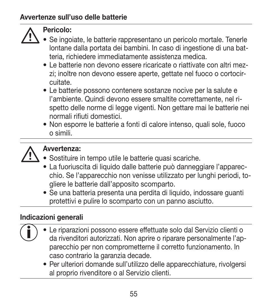 Beurer BY 33 User Manual | Page 55 / 104