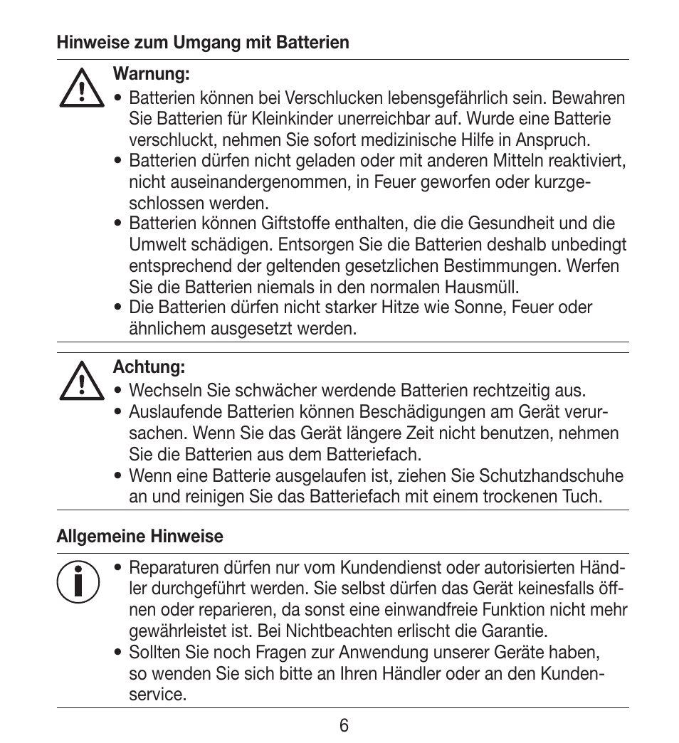 Beurer BY 33 User Manual | Page 6 / 104