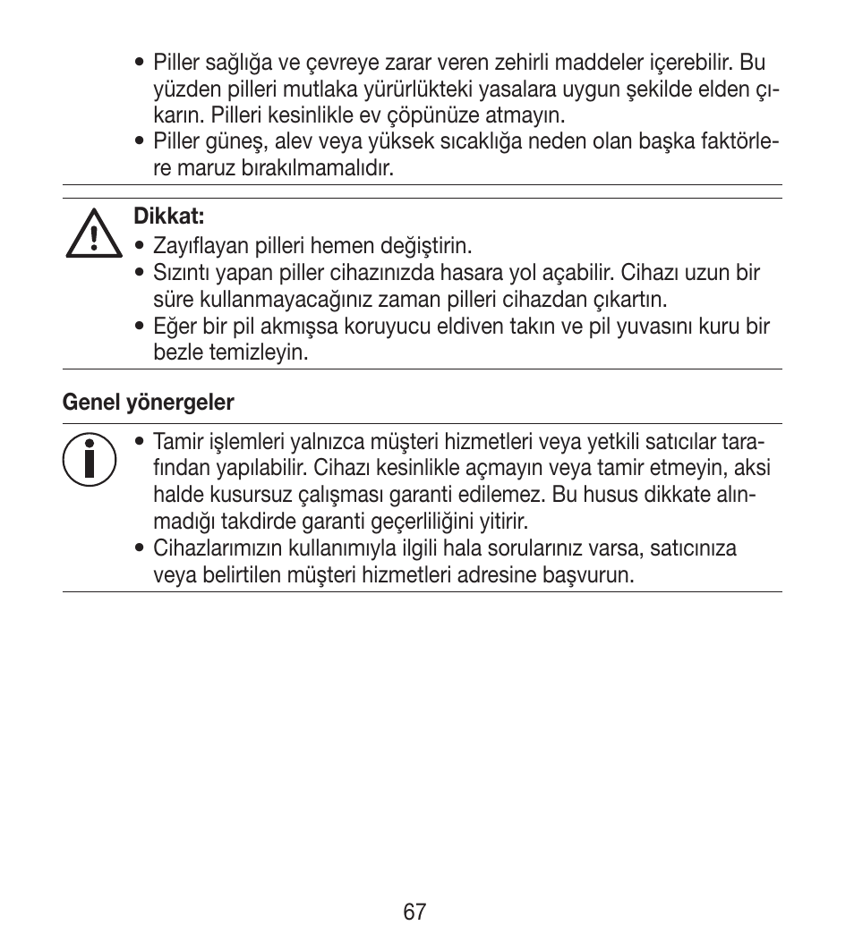 Beurer BY 33 User Manual | Page 67 / 104