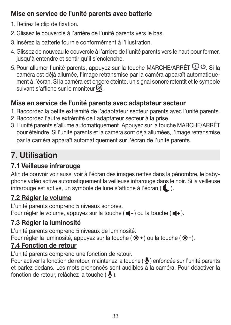 Utilisation | Beurer BY 77 User Manual | Page 33 / 104