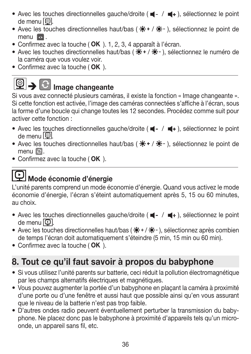 Tout ce qu’il faut savoir à propos du babyphone | Beurer BY 77 User Manual | Page 36 / 104