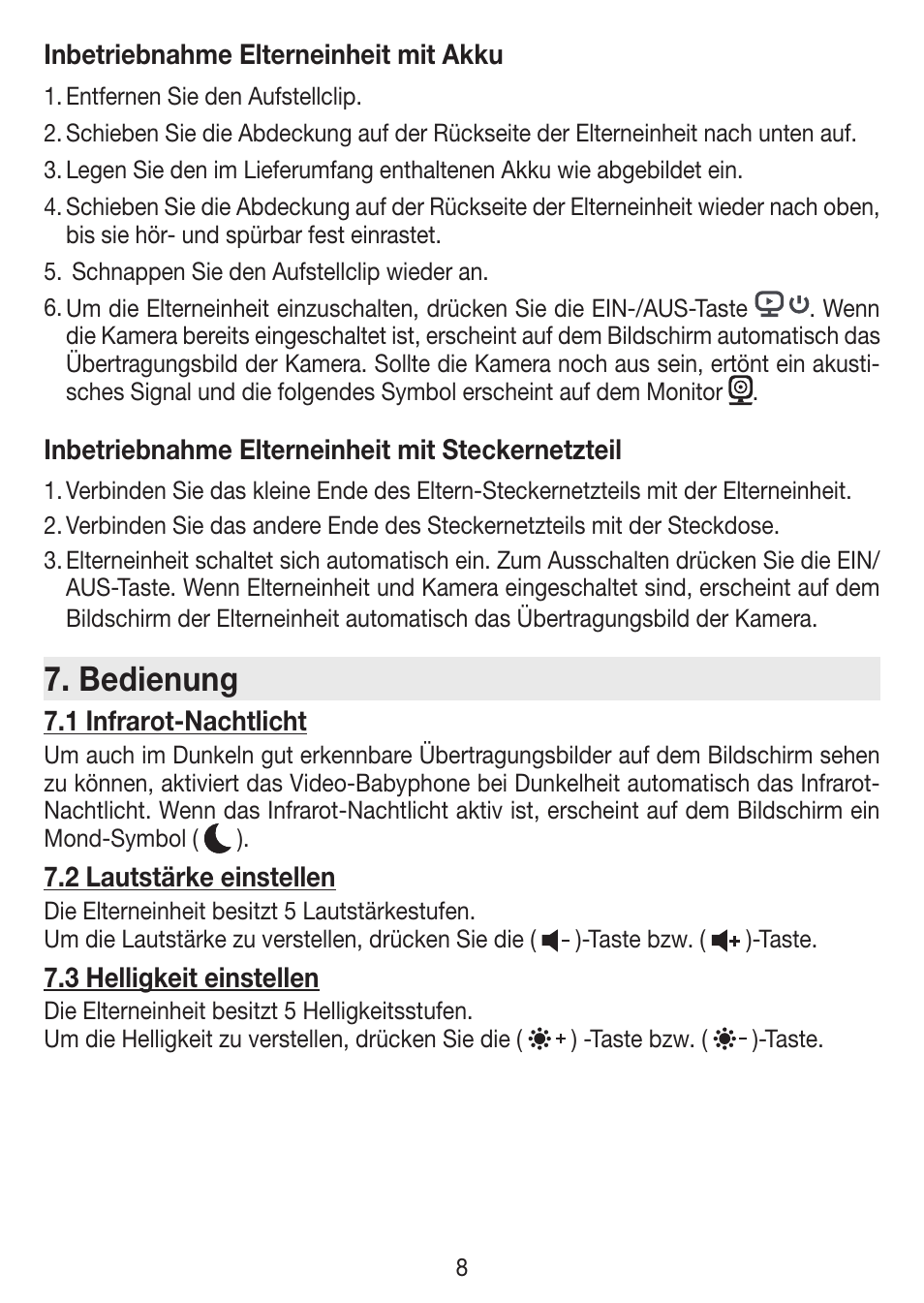 Bedienung | Beurer BY 77 User Manual | Page 8 / 104