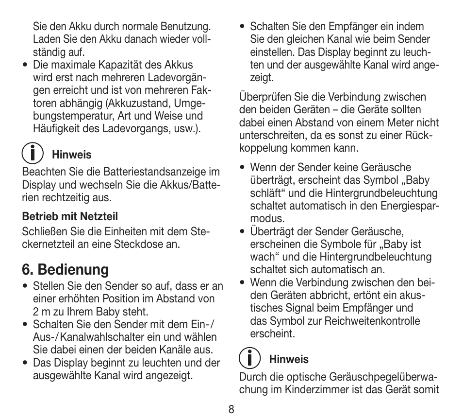Bedienung | Beurer BY 84 User Manual | Page 8 / 92