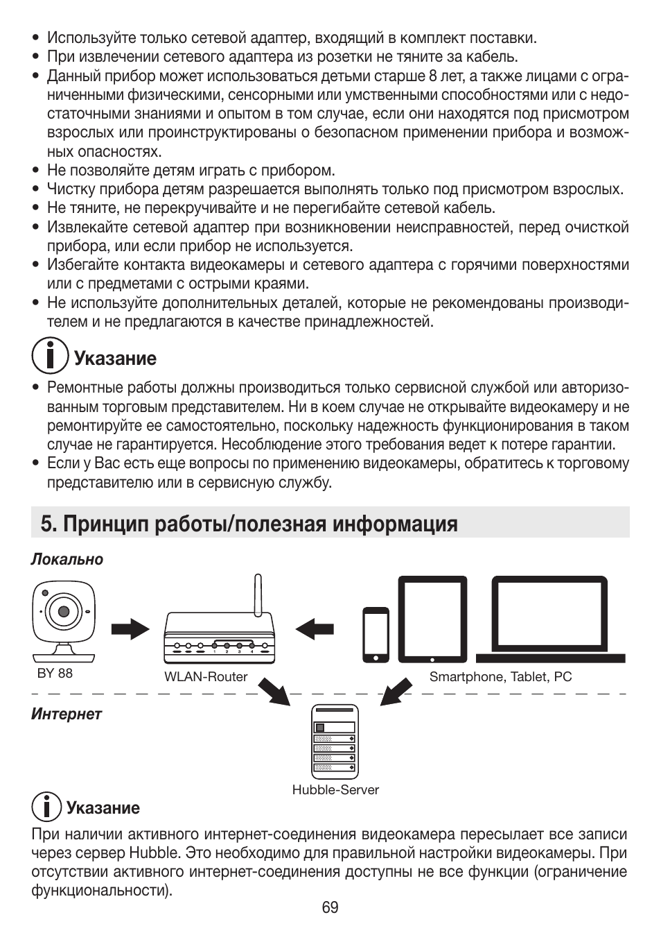 Принцип работы/полезная информация, Указание | Beurer BY 88 Smart User Manual | Page 69 / 88