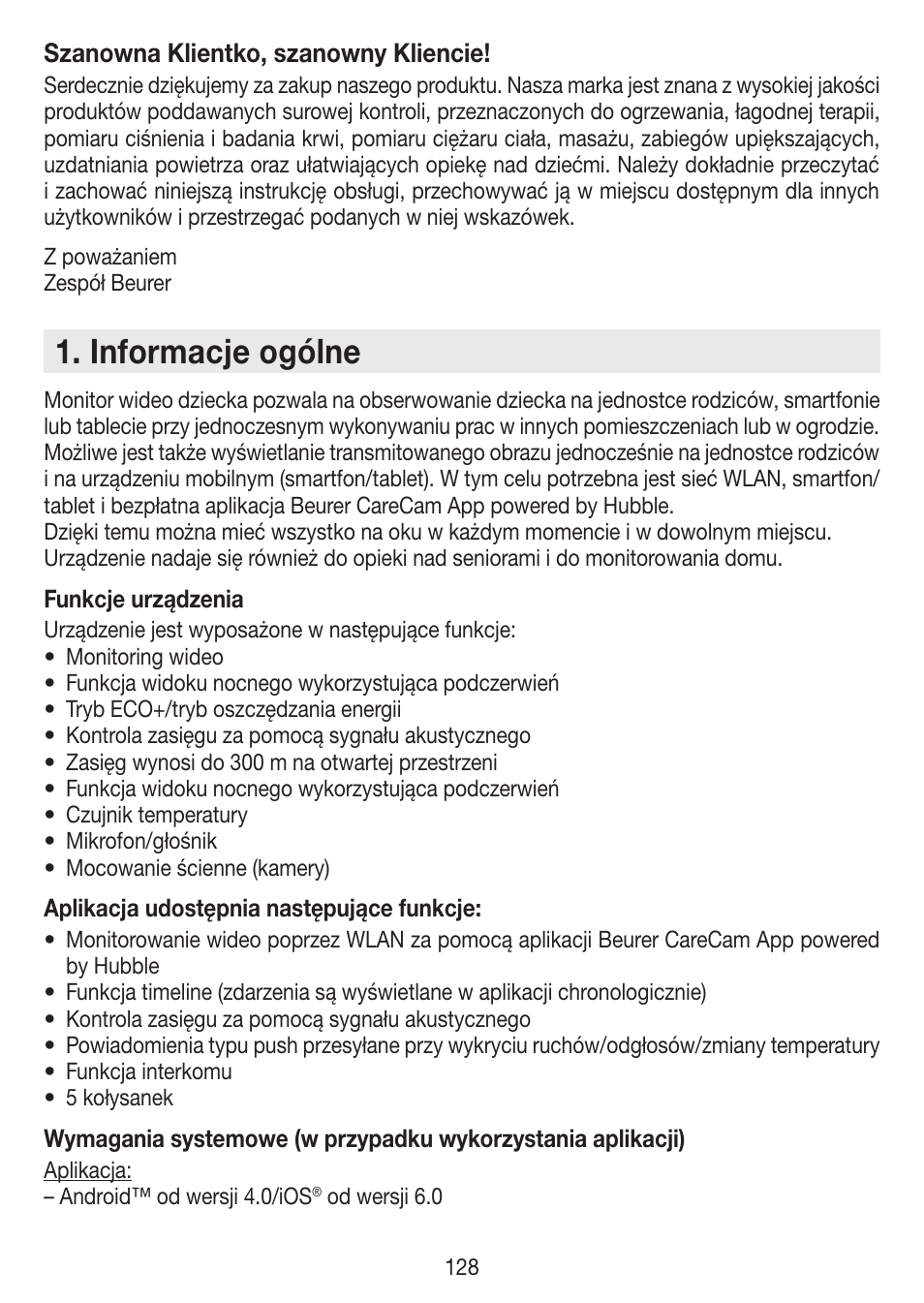 Informacje ogólne | Beurer BY 99 User Manual | Page 128 / 144