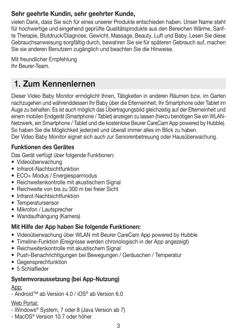Zum kennenlernen | Beurer BY 99 User Manual | Page 3 / 144