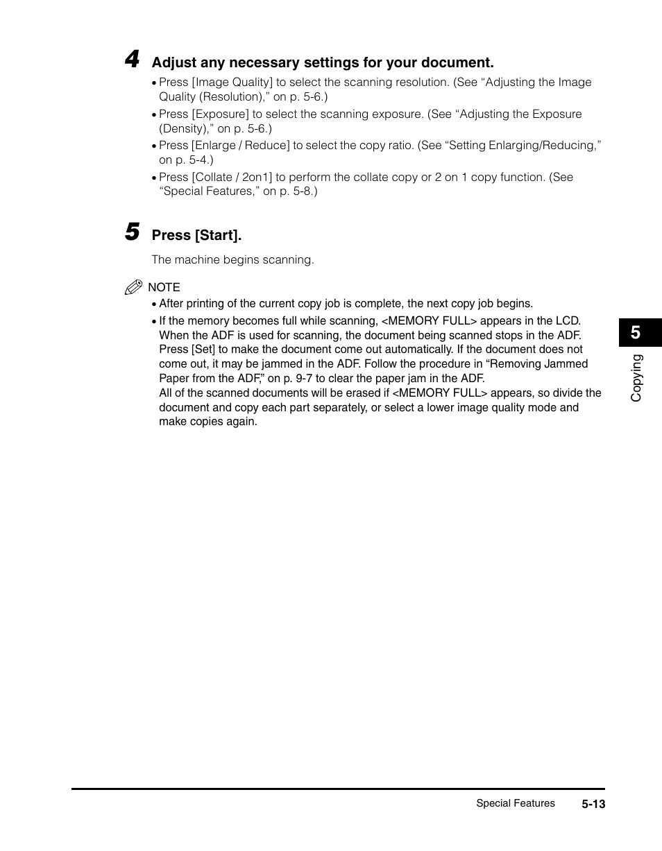 Canon IMAGECLASS MF5700 User Manual | Page 72 / 139