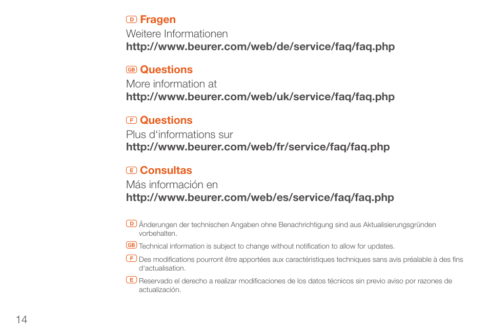 Beurer AS 80 User Manual | Page 14 / 28