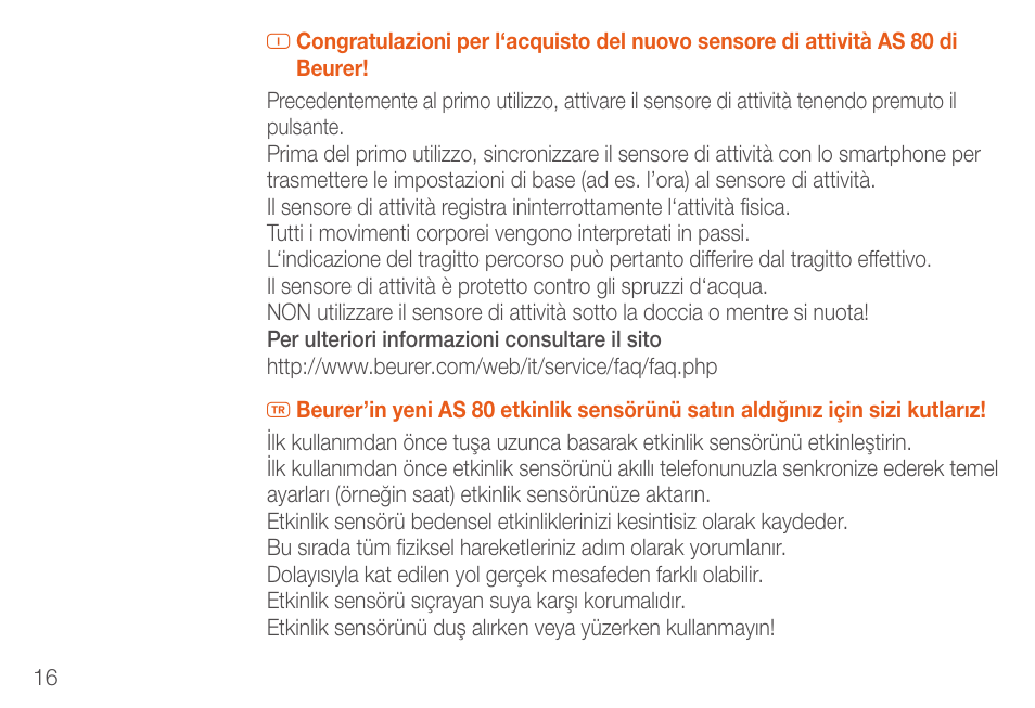 Beurer AS 80 User Manual | Page 16 / 28