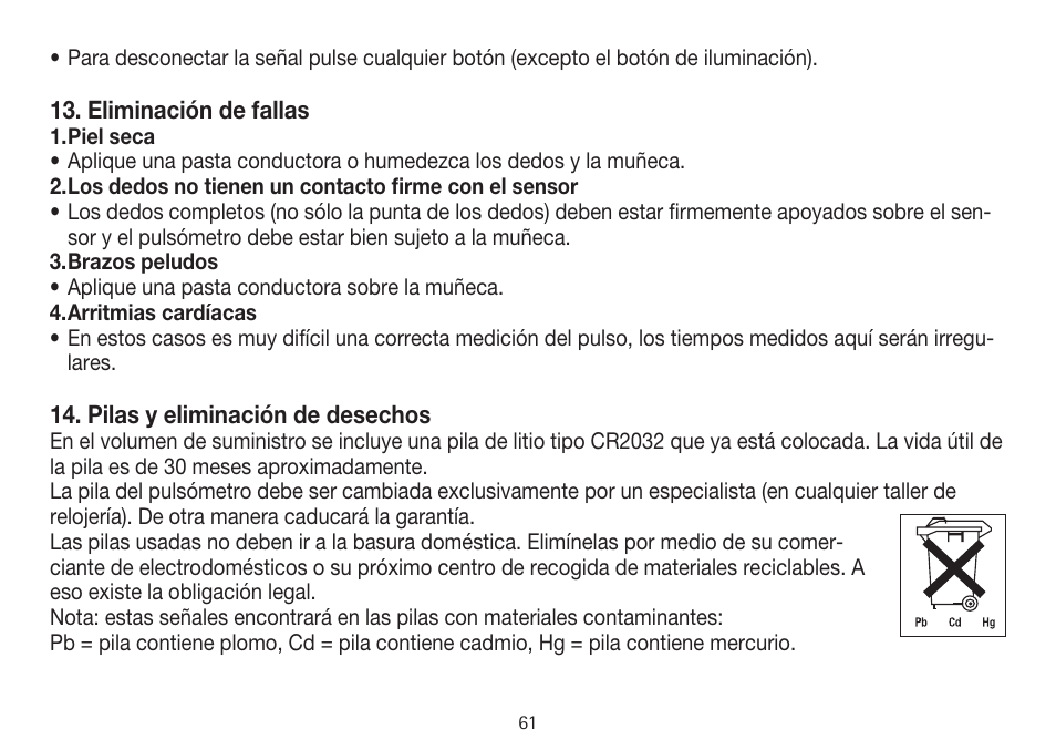 Beurer PM 15 User Manual | Page 61 / 120