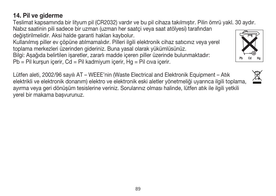 Beurer PM 15 User Manual | Page 89 / 120