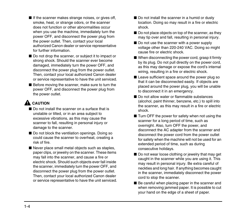 Canon SCANFRONT M11058 User Manual | Page 14 / 88