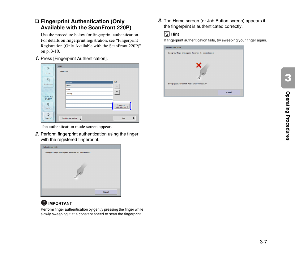 Canon SCANFRONT M11058 User Manual | Page 37 / 88