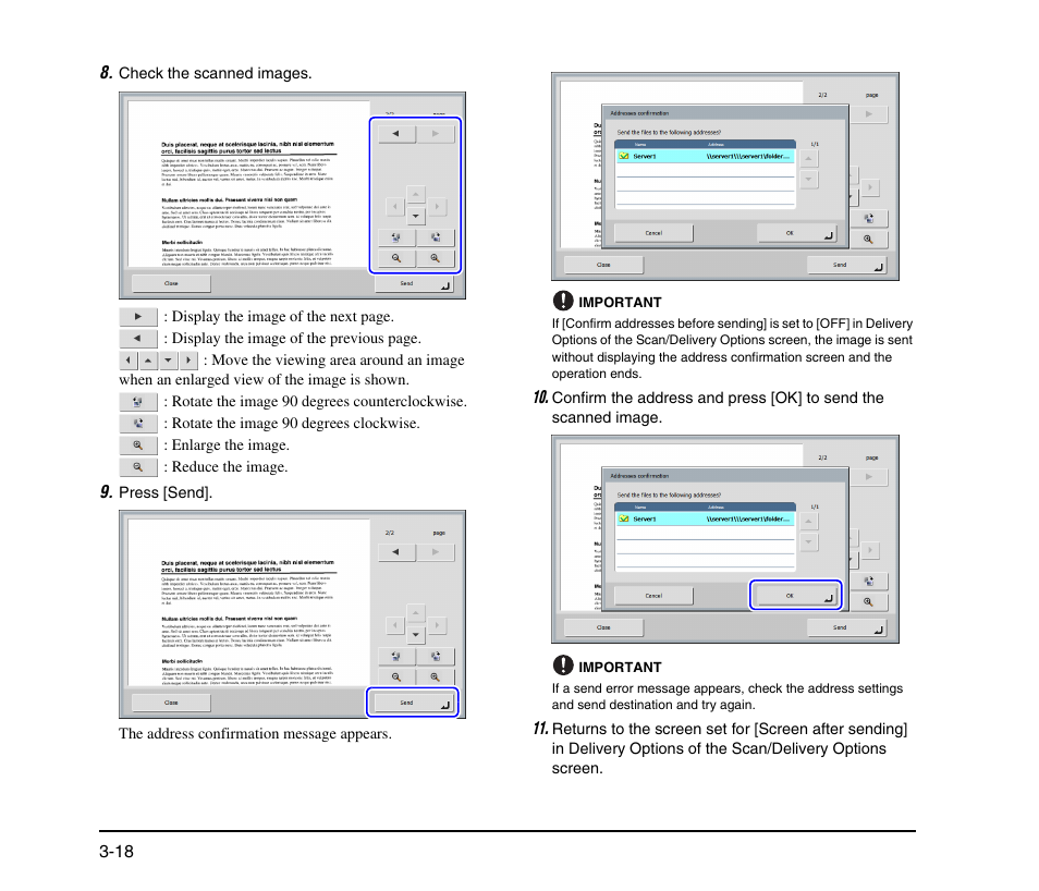 See p. 3-18.) | Canon SCANFRONT M11058 User Manual | Page 48 / 88