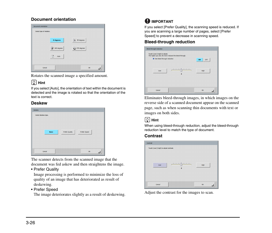 Canon SCANFRONT M11058 User Manual | Page 56 / 88