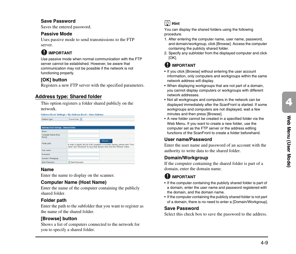 Canon SCANFRONT M11058 User Manual | Page 69 / 88