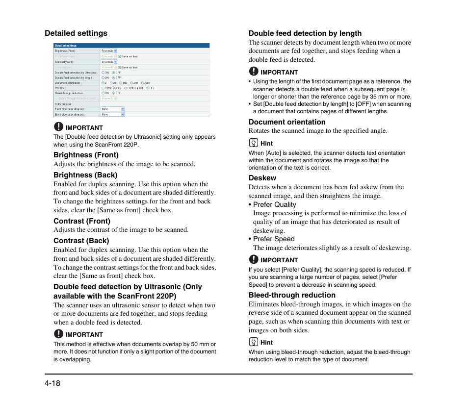 Canon SCANFRONT M11058 User Manual | Page 78 / 88