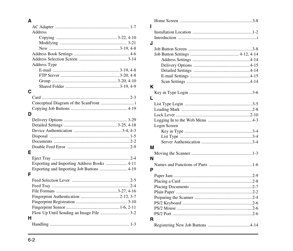 Canon SCANFRONT M11058 User Manual | Page 86 / 88