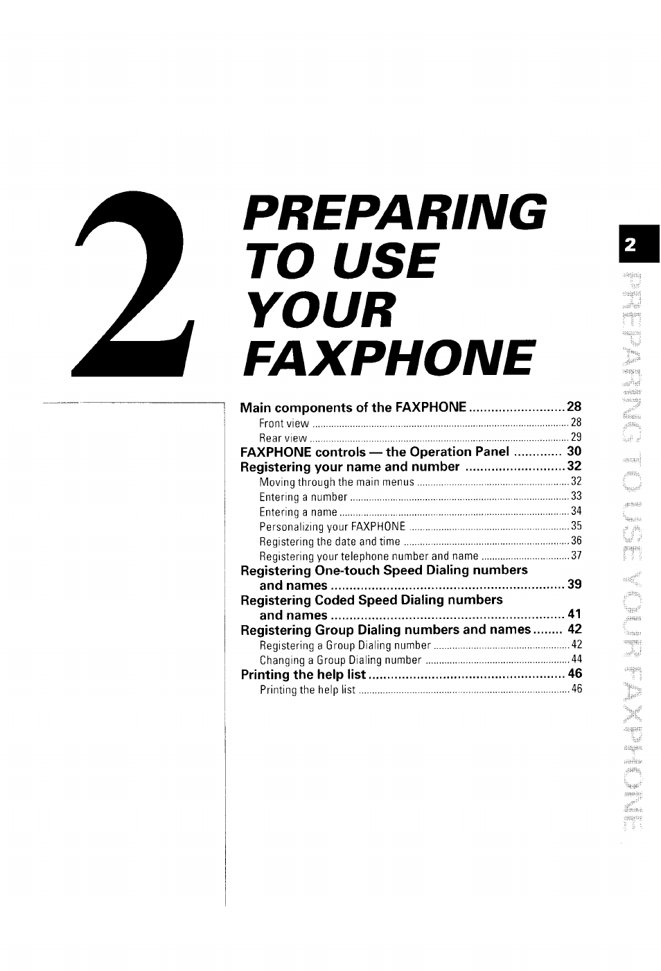 Preparing to use your faxphone | Canon B550 User Manual | Page 39 / 136