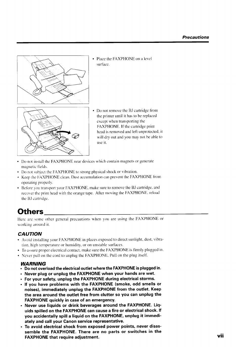 Others | Canon B550 User Manual | Page 9 / 136