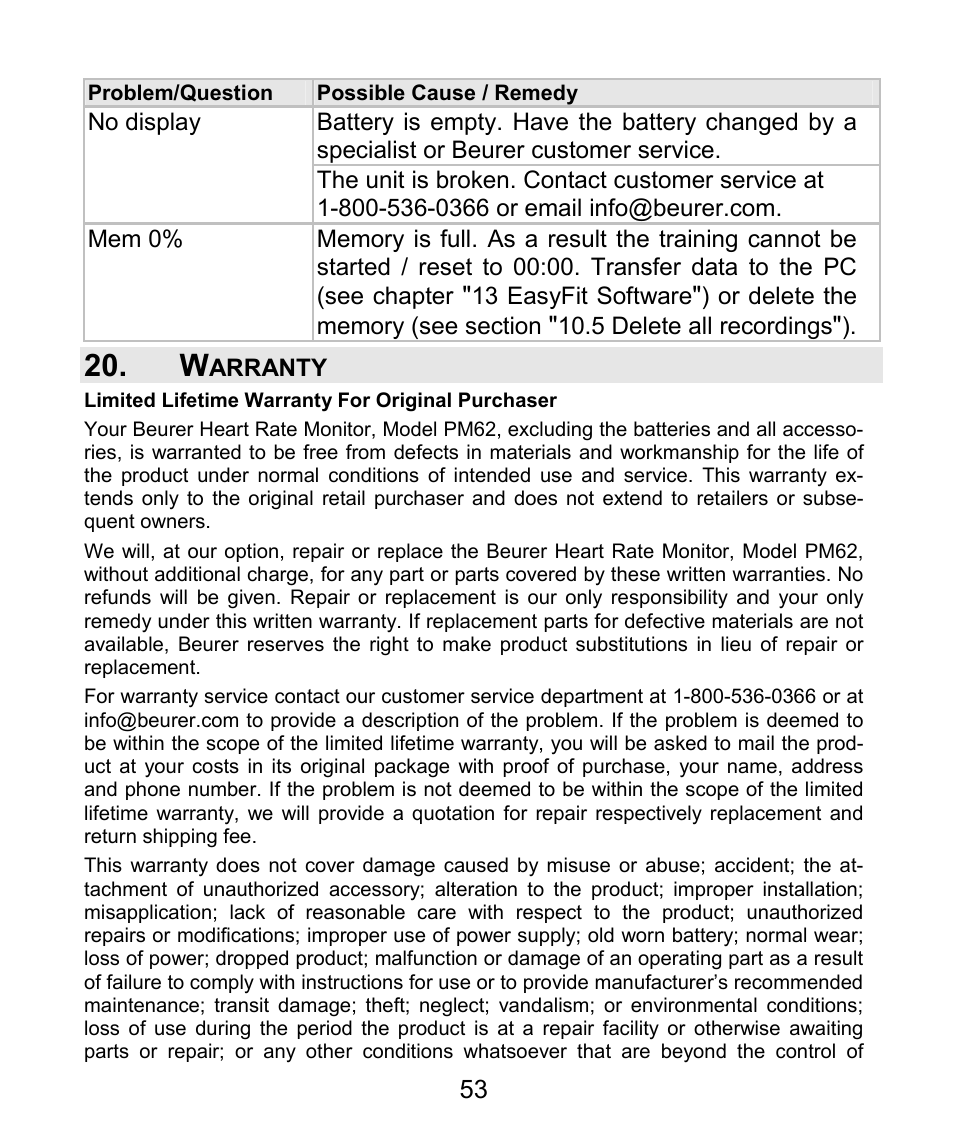 Beurer PM 62 User Manual | Page 54 / 112