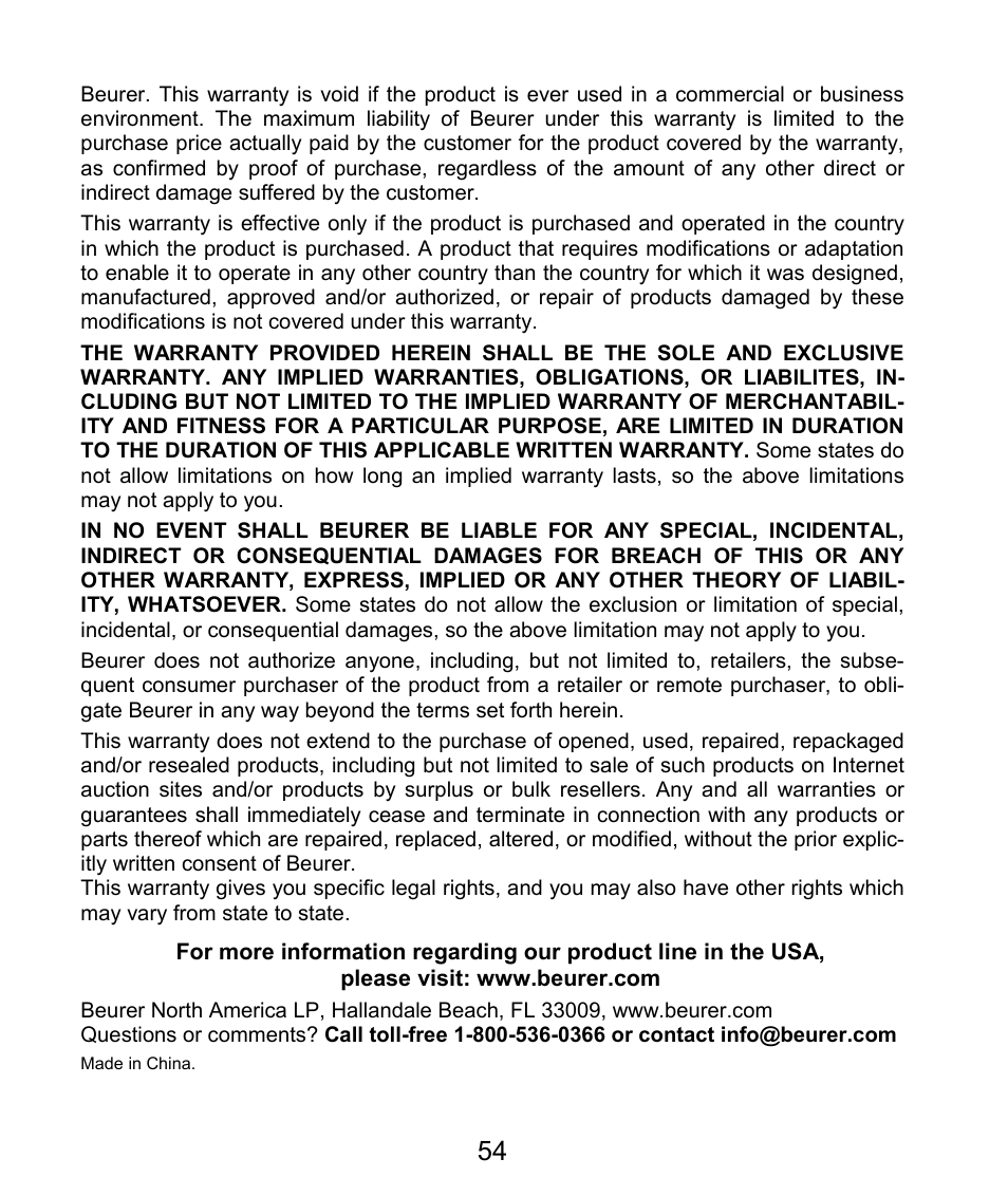 Beurer PM 62 User Manual | Page 55 / 112