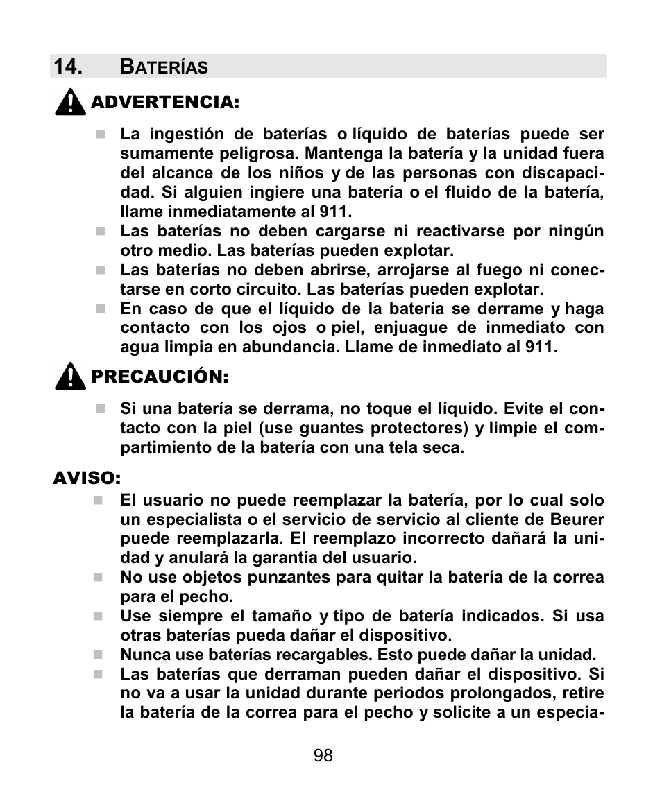 Beurer PM 62 User Manual | Page 99 / 112