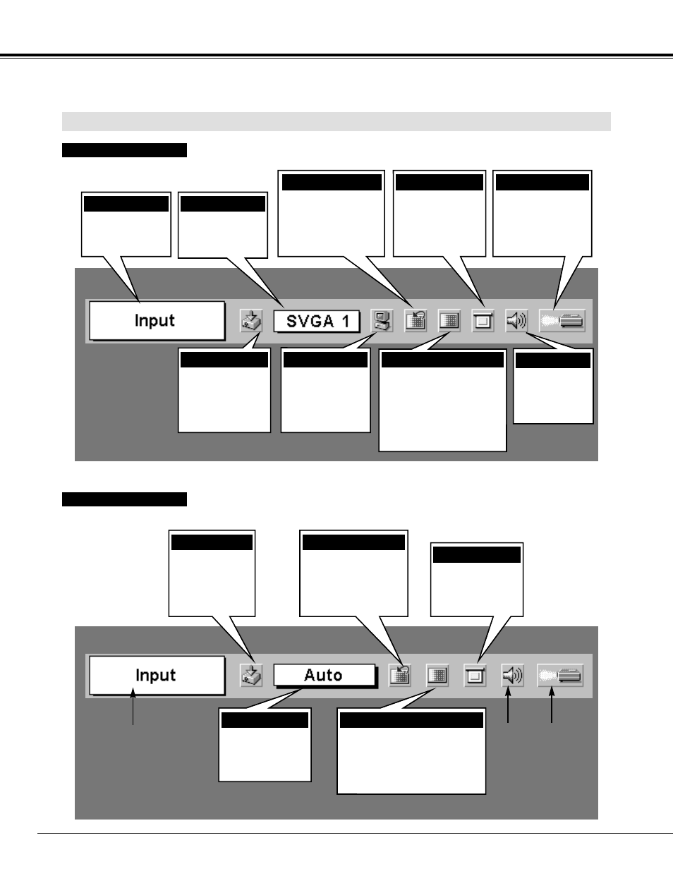 Before operation menu bar | Canon LV-X1 User Manual | Page 18 / 44