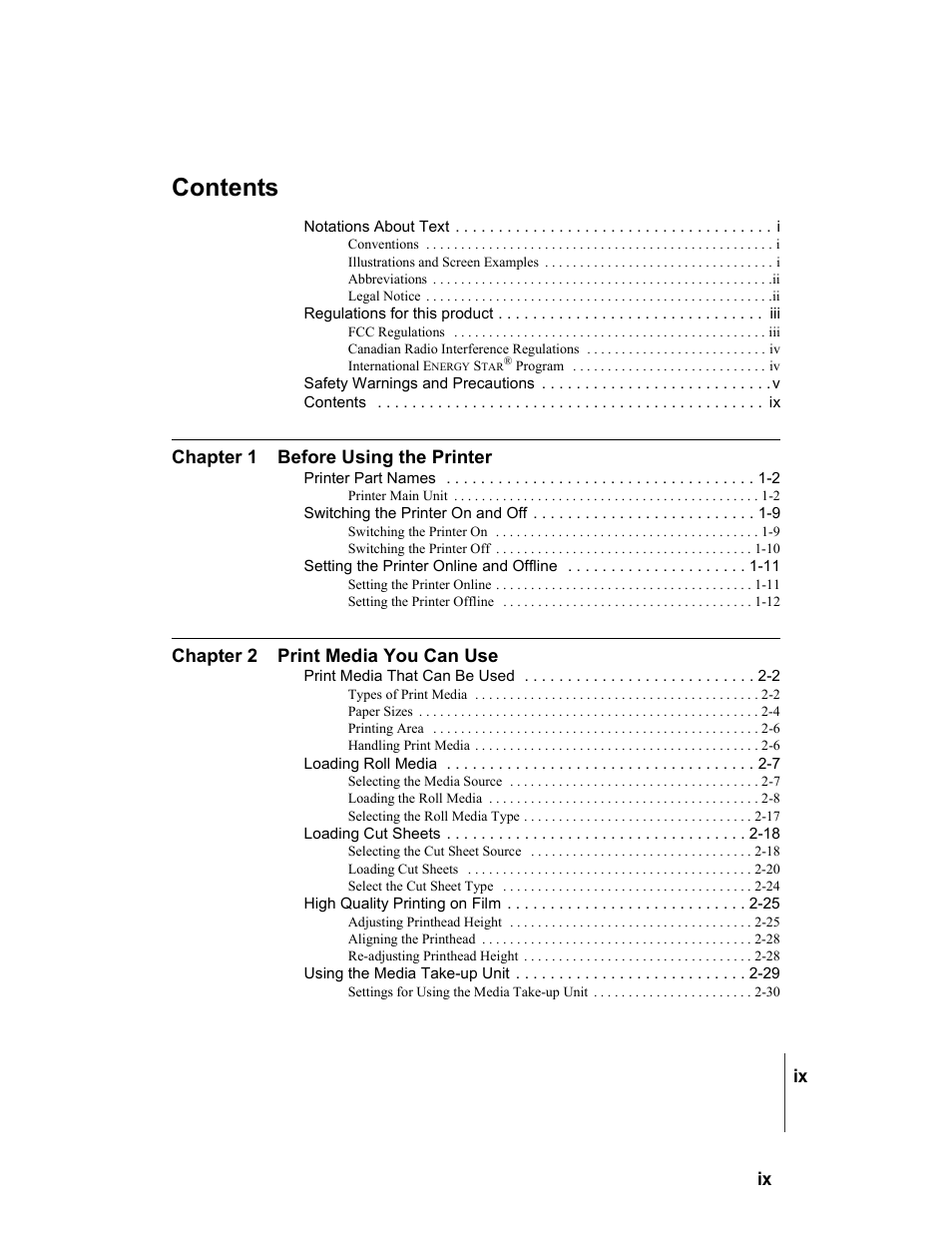 Canon W7250 User Manual | Page 11 / 187