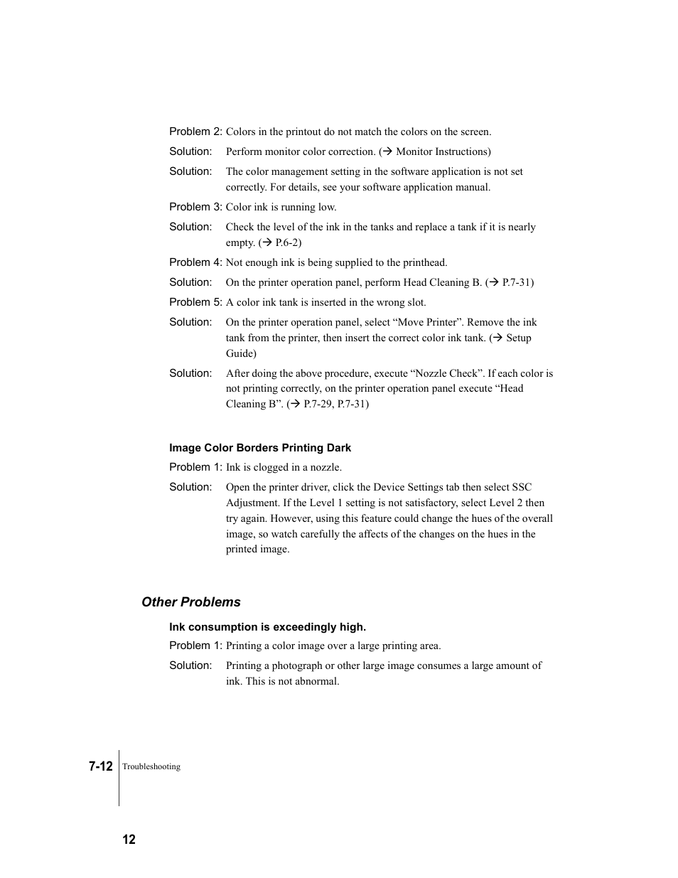 Other problems, Other problems -12 | Canon W7250 User Manual | Page 136 / 187