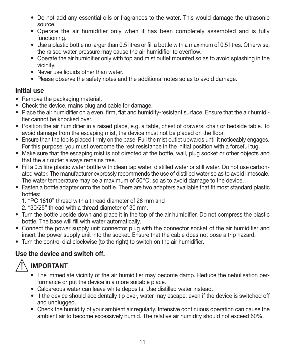 Beurer LB 12 User Manual | Page 11 / 48