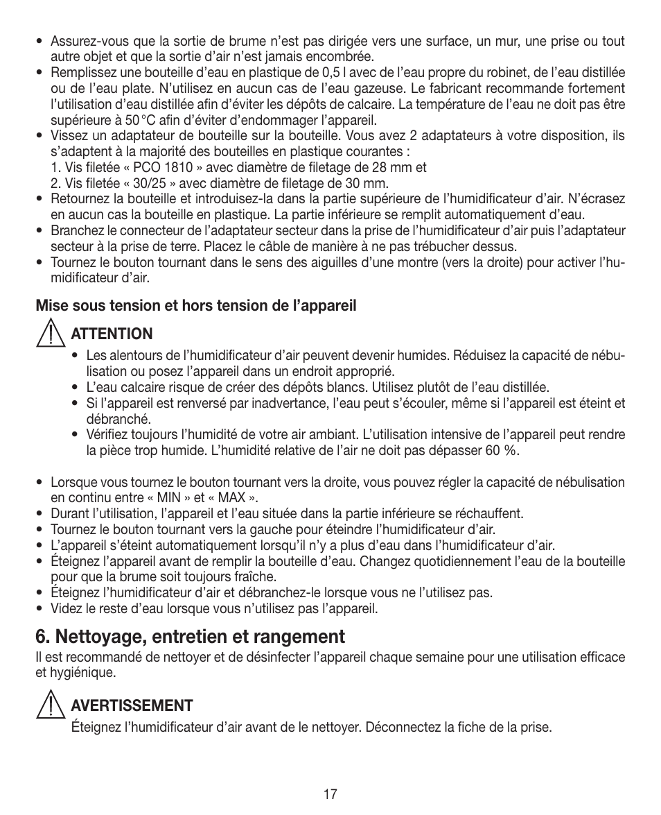 Nettoyage, entretien et rangement | Beurer LB 12 User Manual | Page 17 / 48